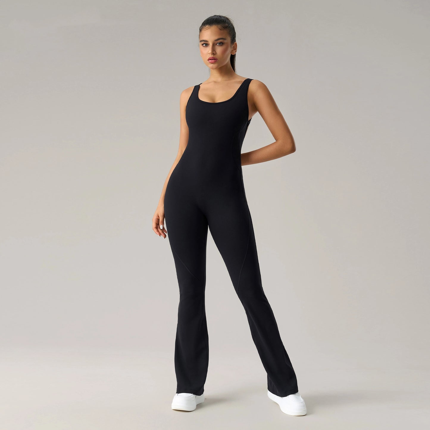 Combinaison Fitness Femme Dos Nu -Sport-Yoga-extérieur